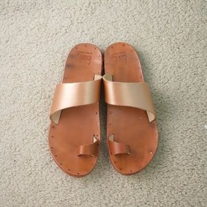 Beek Size 8 Finch Sandals Copper Leather